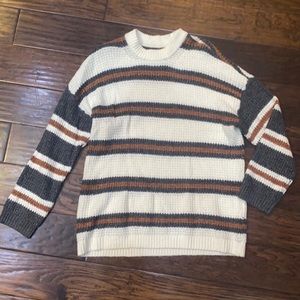American Eagle AE oversized boyfriend fit strip sweater sz S